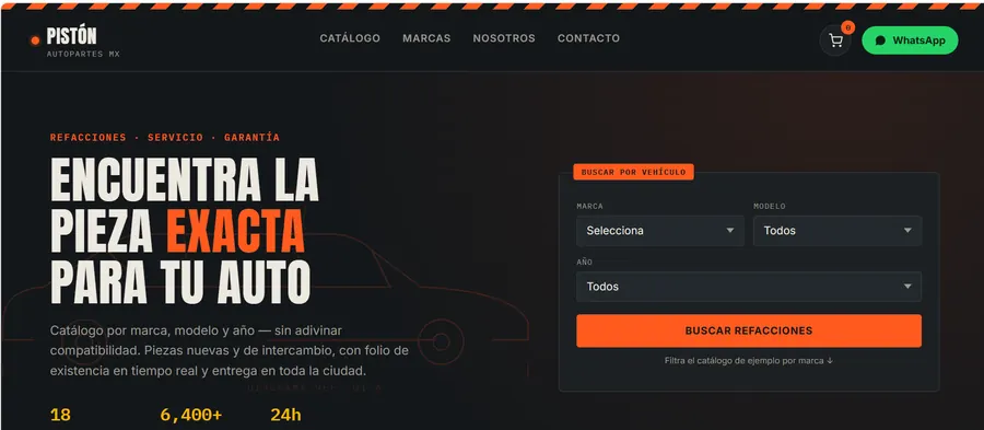 Demo tienda online autopartes y repuestos - BEKAVIA
