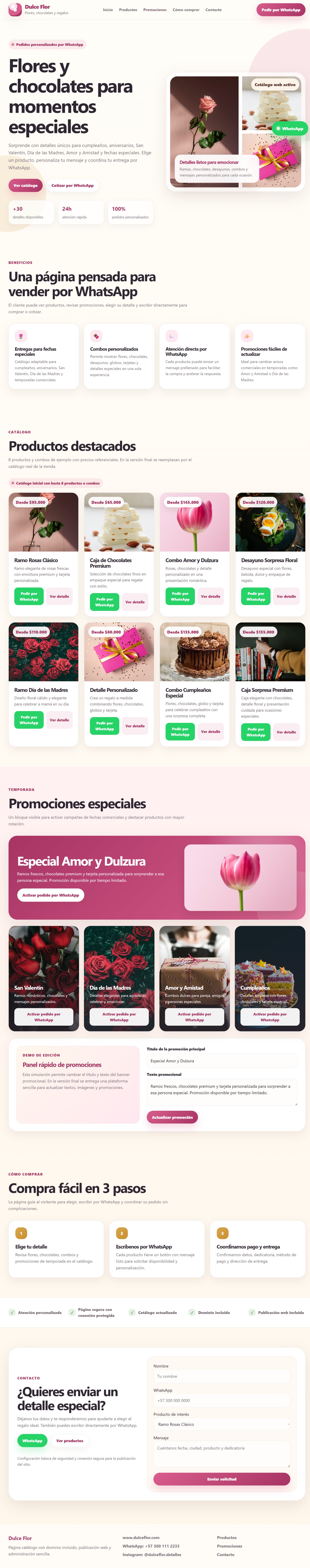 Demo tienda online flores y chocolates - BEKAVIA
